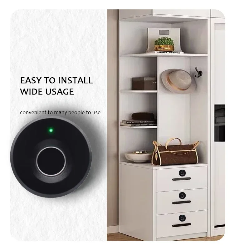 Mały biometryczny zamek do szuflady Tuya Smart 🔒